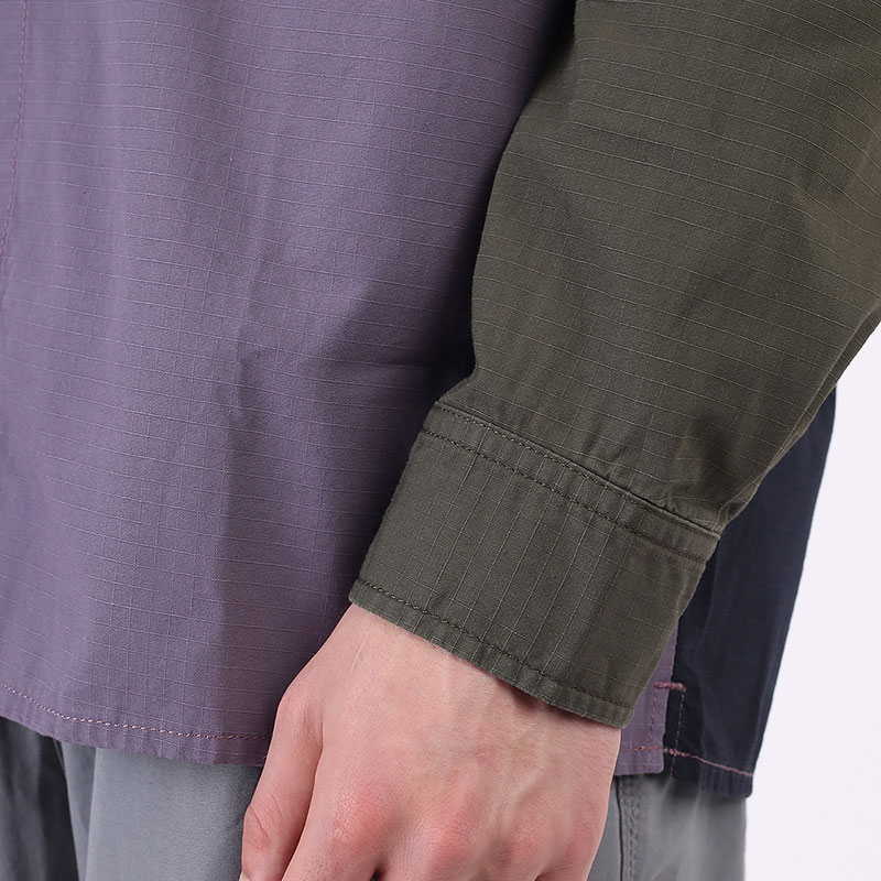 мужская разноцветная рубашка Carhartt WIP L/S Vallant 4 Shirt I029117-provence - цена, описание, фото 4